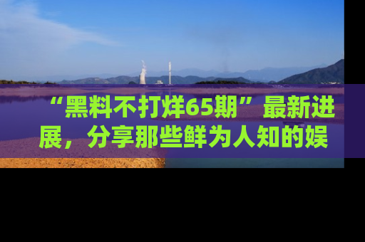 “黑料不打烊65期”最新进展，分享那些鲜为人知的娱乐八卦