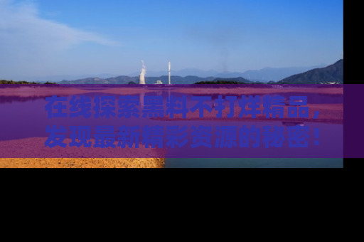 在线探索黑料不打烊精品,发现最新精彩资源的秘密!